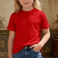 thumbnail image 5 of T-shirts pour Enfants Manches Courtes T-Shirts Rouges Col Rond T-Shirts d'Été pour Enfants T-Shirt Jeunesse 3-4 Ans, 5 of 5