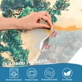 thumbnail image 3 of Yayeee Kitchen Curtains Tier Pair Light Filtering 27"x24" Rod Pocket Short Cafe Window Panel, Large Pine Tree, 3 of 7