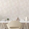 thumbnail image 2 of Ambesonne Botanical Peel & Stick Wallpaper for Home, Delicate Flowers Arrange, 13"x36", Pearl and Pale Tan, 2 of 5