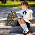 thumbnail image 5 of Yiaed Pumpkin Print School Backpack College Backpack Daypacks for Students High School Spacious and Durable Daypack for Work and Travel-One Size, 5 of 6