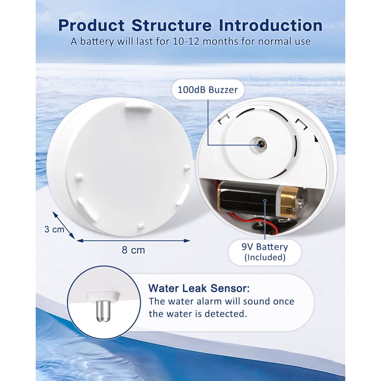 Geevon Water Leak Detector Alarm (2-Pack) photo 5