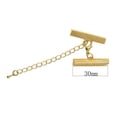 thumbnail image 2 of GUOOL 12pcs 30x6mm Cord Crimp End Caps With Lobster Clasp And Extender Chain Findings, 2 of 6