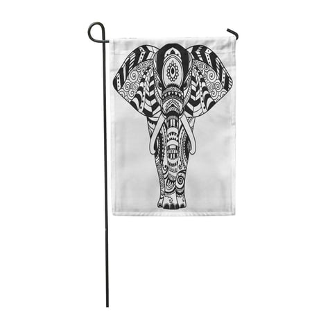 KDAGR Greeting Beautiful Elephant of Peacock Perfect Any Other Kind Garden Flag Decorative Flag House Banner 12x18 inch