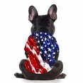 thumbnail image 5 of Dog Sports Shirt, Lightweight Pet Apparel, Breathable Dog T-Shirt with American Flag Print, Red, XXL - For Small Medium Large Dogs, Indoor Outdoor Wear, Daily Walking, Casual Use, 5 of 6