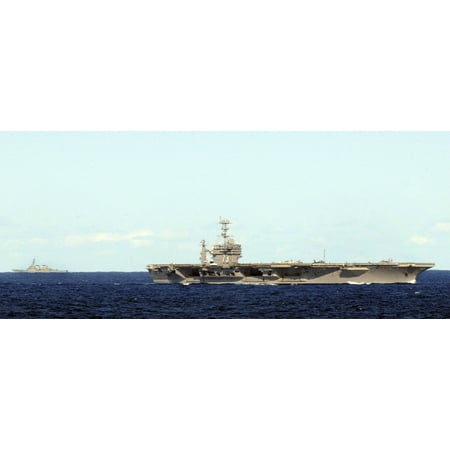 LAMINATED POSTER The Nimitz-class aircraft carrier USS George Washington (CVN 73) is underway in the Pacific Ocean co Poster Print 24 x