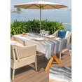 thumbnail image 4 of Outdoor Tablecloth with Umbrella Hole & Zipper, Grey Beach Coastal Rectangle Tablecloth 52x70 Inch, Summer Nautical Seaside Ocean Ombre Patio Table Cover Waterproof Table Cloth for Picnic/Party, 4 of 7