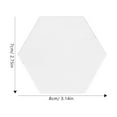 thumbnail image 2 of RENACLIPY Clear Acrylic Hexagonal Place Cards 5-Pack Erasable Wedding Table Number Cards for Events, 2 of 8