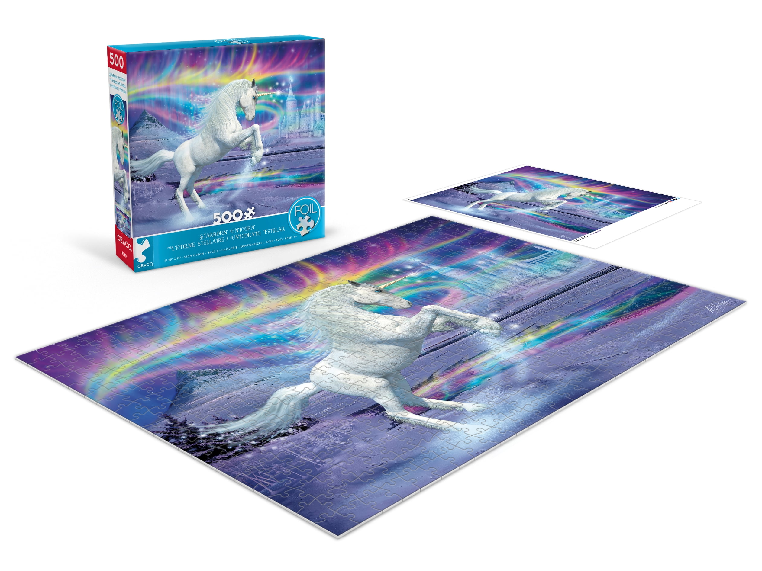 Ceaco Anthony Christow Starborn Unicorn 500-PC Interlocking Jigsaw