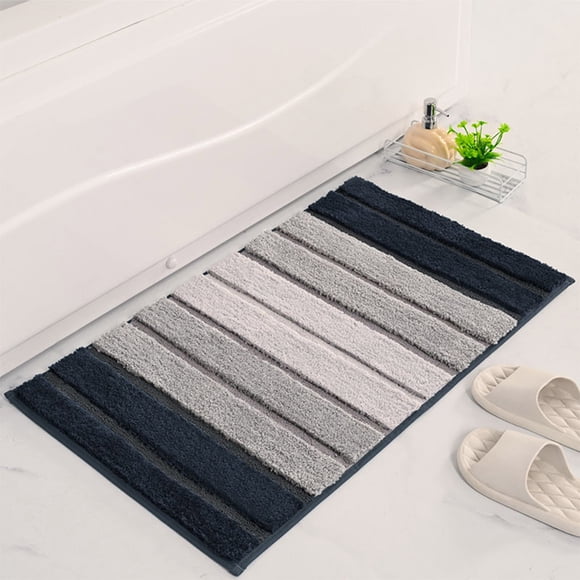 TopLLC Foot Cushions Colorful Striped Bathroom Slip Mat Entrance Door Mat Thickened Bathroom Absorbent Carpet Water absorbing carpet