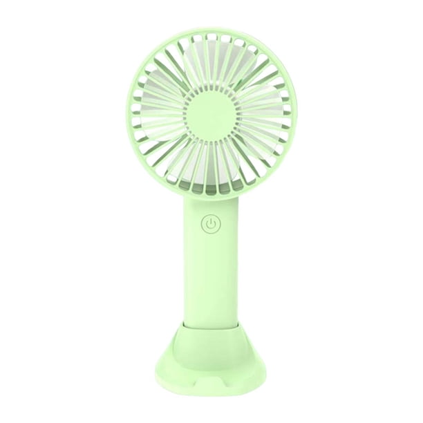 Ventilador de mesa portátil USB de 3 velocidades, mini ventilador para viajes, exteriores y hogar. Verde