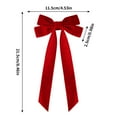 thumbnail image 4 of EWASWON Small Red Velvet Christmas Bow - Reusable Holiday Gift Wrapping Bow for Christmas Tree, Wreath & Home Decoration, 4 of 6
