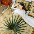 thumbnail image 4 of Feelyou Summer Leaf Plant Bedding Comforter Set 7pcs, Jungle Botanical Queen Bedding Sets, Rustic Farmhouse Plant Reversible Queen Sheet Sets, Breathable Home Decor, 4 of 8