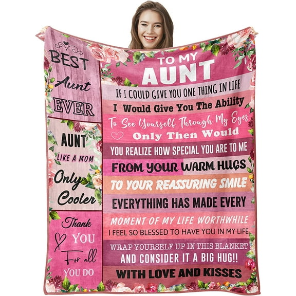 Aunt Gifts, Gifts for Aunt, Best Aunt Ever Gifts, Aunt Gifts from Niece Nephew, Auntie Gift Ideas, Aunt Christmas Birthday Gift, Great Aunt Gifts, Best Aunt Ever Gifts Blanket