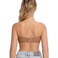 thumbnail image 2 of MINTREUS Womens Strapless Bras Jelly Push Up Bandeau Bra Non Slip Wireless Supportive Padded Bras Seamless Comfortable Tube Bra, 2 of 9