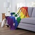 thumbnail image 2 of The Northwest Group  Los Angeles Dodgers 50" x 60" Pride Silk Touch Throw Blanket, 2 of 4