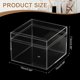 thumbnail image 2 of Caja de Acrílico Uxcell con Tapa, 3.94 x 3.94 x 2.95 en Caja de Exhibición de Acrílico Contenedor Cuadrado de Plástico Soporte de Almacenamiento (2 Paquete, Claro), 2 of 7