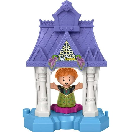 Disney Frozen Anna in Arendelle Little People Portable Playset with Figure for Toddlers