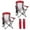 Red-2 Pack, variant on Sophia & William Oversized Camping Chair Portable Mesh Folding Chair with Cup Holder Supports up to 450Lbs for Outdoor, Fishing, Beach, Backyard, Red
