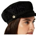 thumbnail image 4 of INC Womens Wine Striped Polyester Elastic Velvet Cord Accent Cloche Hat, 4 of 4