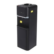 Aiqidi 550W Top Loading Water Dispenser 5 Gallon Vertical Cold and Hot Water Dispenser Home Office Dorm Anti-Scalding Design Water Dispenser with Storage Cabinet 32.68" High (Black)