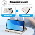 thumbnail image 2 of Tianyeda for Samsung Galaxy A16 Case Wallet Card Holder Zipper Leather Flip Cover Crossbody Wrist Strap with Stand A1, 2 of 5