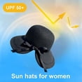thumbnail image 3 of Sombrero de paja con lazo de 56 a 58 cm de circunferencia, sombrero de paja para mujer, sombrero de paja para playa de verano, sombrero para el sol con ala grande, sombrero para el sol, 3 of 5