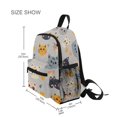 thumbnail image 3 of FORMRS School Backpack with Front Zippered Pocket 12" Student Travel Daypack, Cute Cartoon Cat, 3 of 6