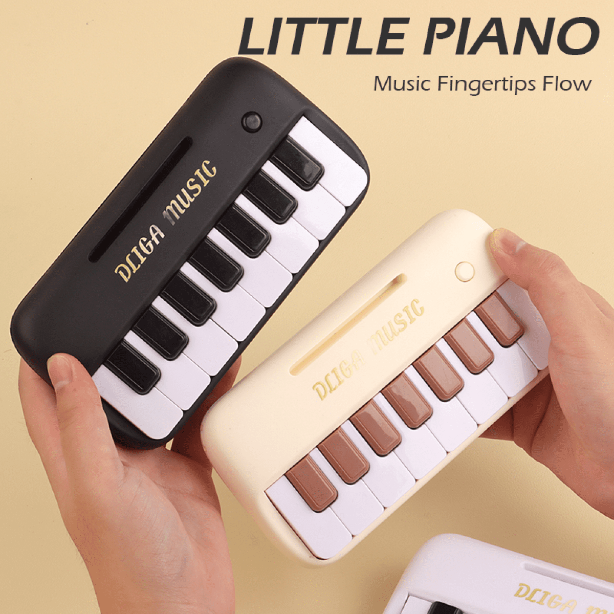 Electronic Piano Keyboard Toys with Dynamic Lights, Musical Instruments for Toddlers Ages 3-5 Birthday Gifts(Yellow)