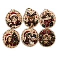 thumbnail image 2 of 6PCS Wooden Christmas Ornaments DIY Pearl Art Kits for Adults, Hanging Diamond Art Christmas Ornaments Set with Pearls, Special-Shaped Gems & Jute Twine, Christmas Decor Craft, 2 of 8