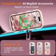 thumbnail image 2 of Funda magnética para iPhone 17 Pro, compatible con MagSafe, diseño de marco ondulado transparente 2025, funda protectora de borde suave, bonita funda transparente mate a prueba de golpes, 2 of 6
