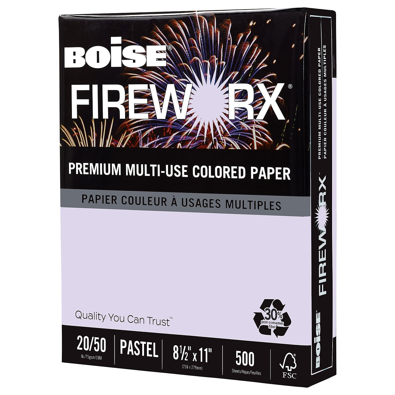Boise FIREWORX 20lb Paper, 8.5 x 11, Boomin' Buff, 500