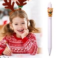 thumbnail image 2 of Christmas Snowman Tree Ballpoint Pen Retractable Cute Cartoon Printing Gel Ink Pen for Holiday Party School Writing, 2 of 8
