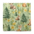 thumbnail image 2 of Yayeee Shower Curtain with Hooks 72"x72" Waterproof Fabric Bathroom Hanging Decor, Cartoon Forest Animals, 2 of 5