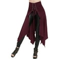 thumbnail image 5 of JustVH Women S-3XL Bandage Belted Gothic Vintage Handkerchief Skirts, 5 of 5