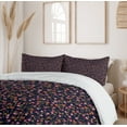 thumbnail image 6 of Ambesonne Floral Duvet Cover Set, Romantic Summer Mini Flowers, 2-Calking, Indigo and Multicolor, 6 of 7