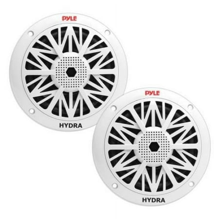 Pyle PLMR82 8 Inch 300 Watt 2-Way Marine Boat Outdoor Speakers, White
