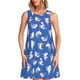 thumbnail image 1 of Balery Cute Shark Vestidos de verano para mujer con estampado: vestido holgado sin mangas, vestido playero informal y cómodo para días calurosos., 1 of 7