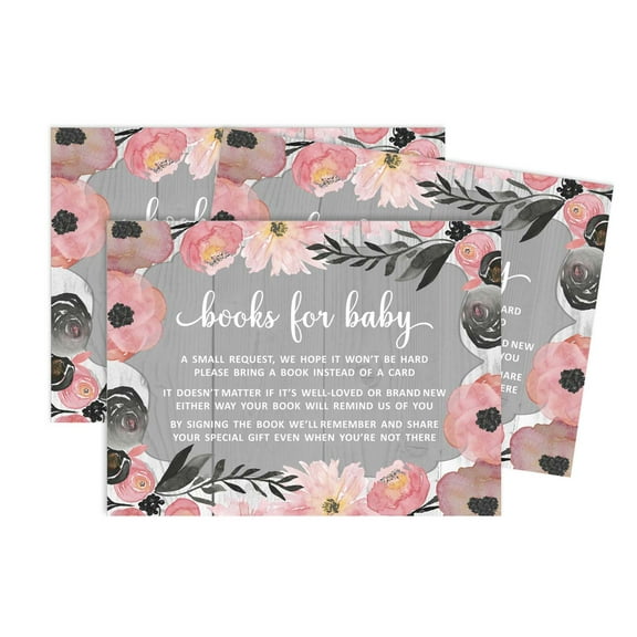 Inkdotpot 30Jungle Animals Gender Neutral Baby Shower Book Request Cards Bring A Book Instead Of A Card Baby Shower Invitations Inserts Games