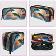 thumbnail image 3 of MUOOUM Pencil Case, Sea Dolphins Jumping Large Capacity Pencil Pouch Stationery Pen Bag, 3 of 7