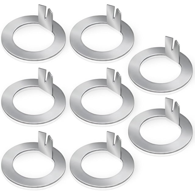 Bamboohart Lot de 8 Rondelles d'Anneau de Roue de Remorque, Rondelle d'Anneau de Remplacement Compatible avec la Broche EZ Lube pour Axe, Remplacement de Broche 2K à 7K, Rondelle d'Anneau (Diamètre Intérieur 1")