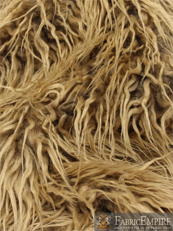 YYCRAFT Long Pile Faux Fur Fabric Squares CutsPatches Costume Camera Floor /& Decoration,12 X 12 2 Pack,Beige