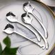 thumbnail image 2 of Dessert Spoon Food Grade Mirror Surface Non-stick Smooth Stainless Steel Stirring Spoon Kitchen Supplies ws, 2 of 5