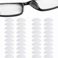thumbnail image 1 of 20 Pairs D-Shaped Silicone Cushions for Glasses, Adhesive Nose Pads for Eyewear Comfort, 1 of 4