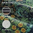 thumbnail image 4 of Reepow 8x10 Vintage Forest Boho Washable Indoor Low Pile Non Slip Backing Floral Living Room Area Rugs for Dining Room Bedroom,Forest Green, 4 of 10