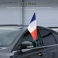 thumbnail image 2 of 2 banderas publicitarias para coche, bandera de Francia, bandera única para coche, 2 of 8