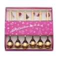 thumbnail image 1 of Agiferg Home Christmas Decorations Metal Coffee Fork Stirring Spoon Christmas Table Decorations New Year, 1 of 7
