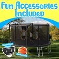 thumbnail image 6 of YORIN Trampolines Outdoor, 1500LBS 16FT Trampoline for Kids and Adults, Backyard Heavy Duty Trampoline with Enclosure Net, Basketball Hoop, Ladder, Birthday Gift, 6 of 8