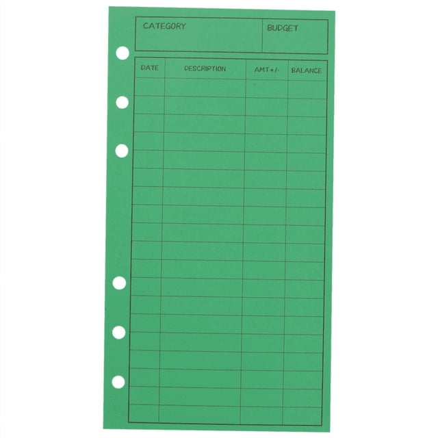 12 Budget Envelopes, Card Cash Envelope System, Save Money, Various Colors, Vertical Layout and Perforation