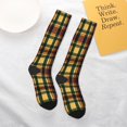 thumbnail image 6 of Knee High Socks for Women Tartan Plaid Scottish Long Tube Sock Uniform Socks, 6 of 7