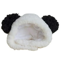 Pet Costume Cap with Ears Panda Shape Hat Party Dress Accessories and Small Sized Dogs